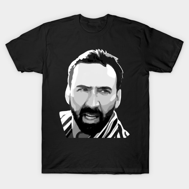 Nicolas Cage T-Shirt by Fefierys